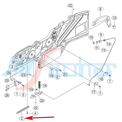 YAMAHA SMT YS12 YSM24 YSM10 YSM20 KHJ-MC10W-00 Rail Guide SPACER,TENSION