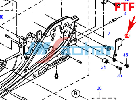 SMT JUKI Feeder Part  ATF CTF FF  E1214706000A FRONT BRACKET