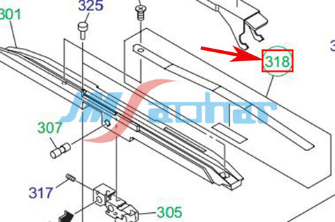 SMT HITACHI GT3808X Feeder ASSY_SPRING_FLAT 104MM 1016111N