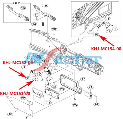 YAMAHA SMT YS12YS24YSM20 SSY 8mm Feeder Gear KHJ-MC154-00