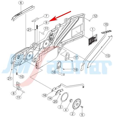 SMT Yamaha Feeder accessories electric SS material rack handle press cover safety buckle wire rope belt buckle - JM-Merex SMT Spare Parts SuperMarket