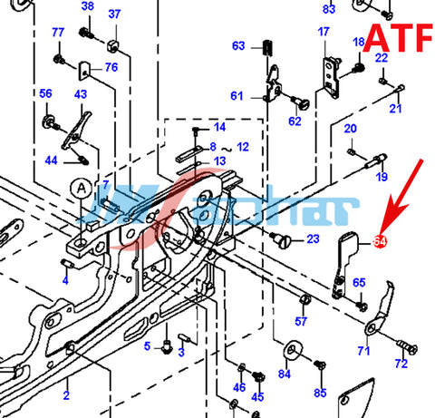 SMT JUKI Feeder Part  ATF CTF FF  E1214706000A FRONT BRACKET