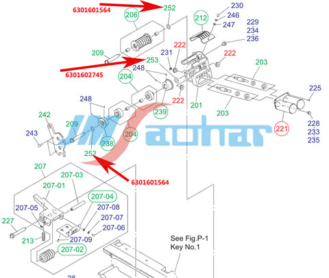 SMT HITACHI GXH 24-72MM 216A1533 COLLAR(HASUBA) 6301602745