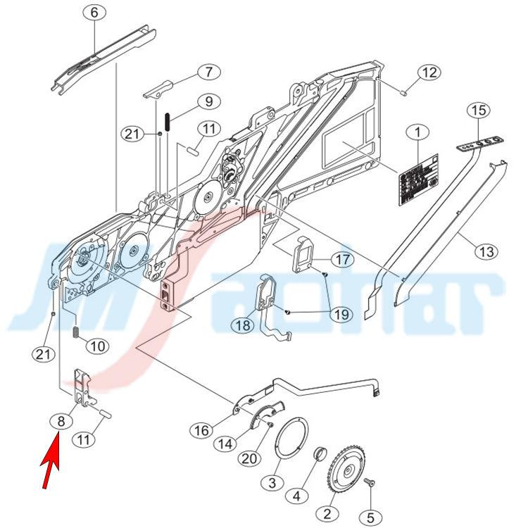 SMT YG12 YS24 SSY Feeder parts Cover KHJ-MC545-00 KHJ-MC645-000 for YAMAHA - JM-Merex SMT Spare Parts SuperMarket