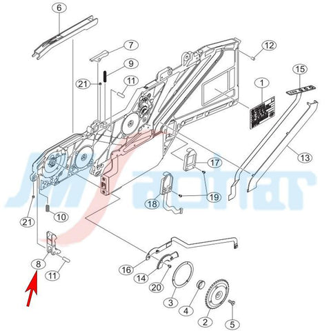 SMT YAMAHA SS8-72MM Feeder parts Cover KHJ-MC145-00 - JM-Merex SMT Spare Parts SuperMarket