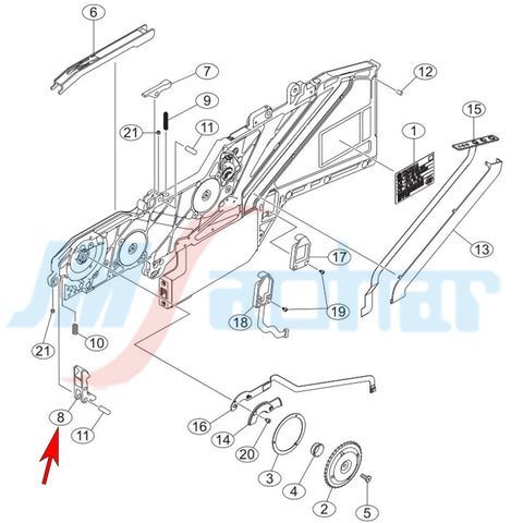 YAMAHAY S24 Feeder SSY  LEVER TAPE GUIDE F KHJ-MC245-00