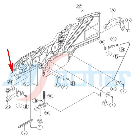 SMT YS24 YSM20 YAMAHA Feeder Parts SS 8MM Feeder PIN  KHJ-MC105-00