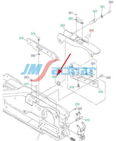 SMT HITACHI GXH 12MM 16MM 6301275321 SPRING TORSION