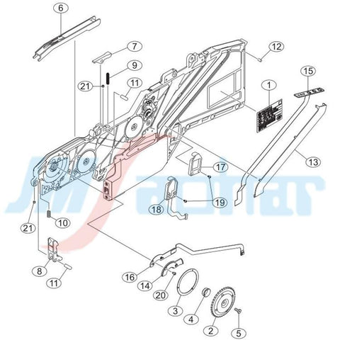 SMT Yamaha Machine Feeder spare parts SSY Electric Feeder Spring ZSY KHJ-MC16E-00 - JM-Merex SMT Spare Parts SuperMarket