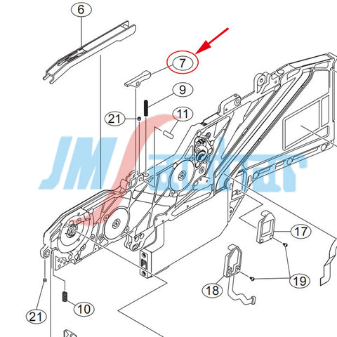 SMT YAMAHA YS12 YS24 Feeder PartsSS ZS FEEDER LEVER TAPE GUIDE KHJ-MC244-00 KHJ- MC144-00