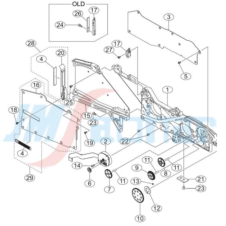 SMT Yamaha Machine Feeder spare parts SSY Electric Feeder Spring ZSY KHJ-MC16E-00 - JM-Merex SMT Spare Parts SuperMarket