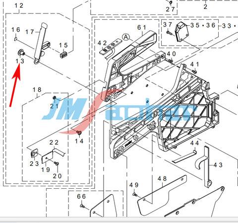 JUKI SMT RF Feeder 40169547 40167237 CLAMP_LEVER_SUB_ASSY RS00ASJM29 RS08ASJM02