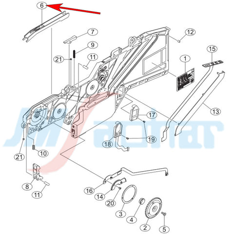 YAMAHA SMT YS12YS24 Feeder Parts SS8mm TAPE GUIDE ASSY KHJ-MC241-00