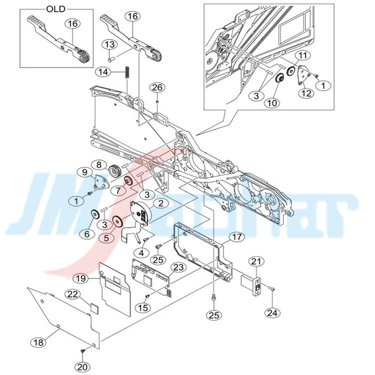 SMT Yamaha Machine Feeder spare parts SSY Electric Feeder Spring ZSY KHJ-MC16E-00 - JM-Merex SMT Spare Parts SuperMarket