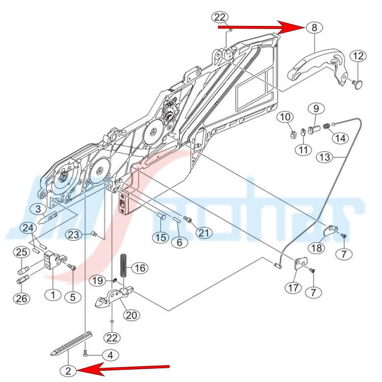 YAMAHA SMT YS12 YS24 Feeder parts SS ZSY Handle power cord keyboard wire - JM-Merex SMT Spare Parts SuperMarket