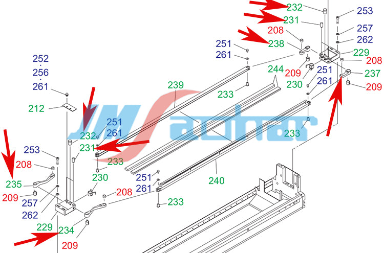 SMT HITACHI GHX LEVER 6301367965 6301367989 216S2820 216S2821