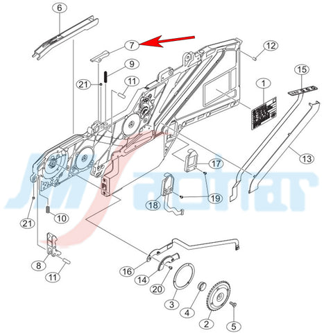 YAMAHA SMT SSY 8mm FEEDER LEVER TAPE GUIDE R KHJ-MC144-00