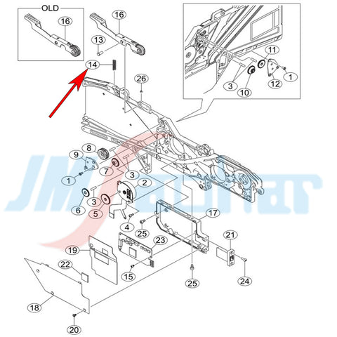 SMT YAMAHA YS12YS24 SS8mm KHJ-MC16E-00 Feeder Spring P/O Lever