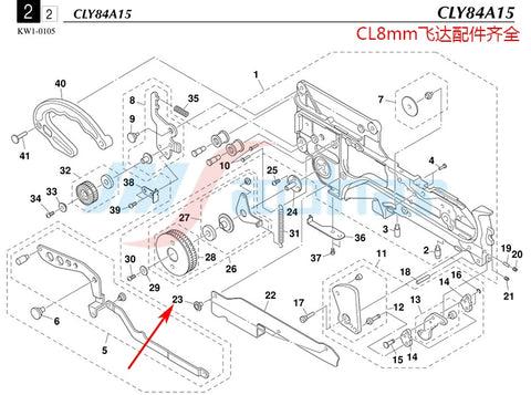 SMT YAMAHA YV100XG CL feeder Screw KW1-M111T-00 KW1-M111T-00X