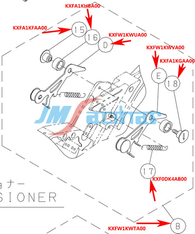 PANASONIC SMT CM402 Feeder Spring KXF0DK4AB00 N210067680AA