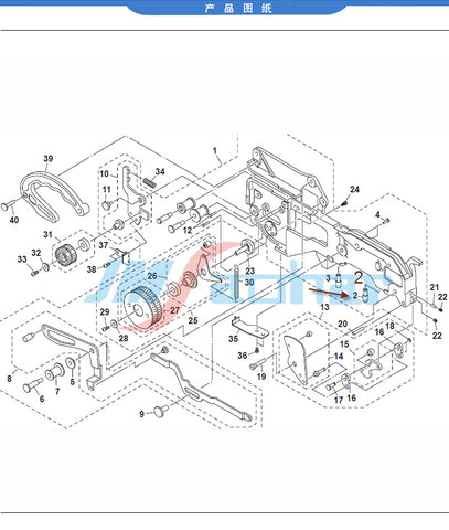 SMT YAMAHA YV100XG CL8/12/16MM Knock Pin KW1-M1113-00X REAR