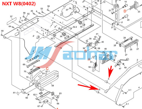 SMT FUJI NXT 8MM Feeder SPACER PM03884 PM03886