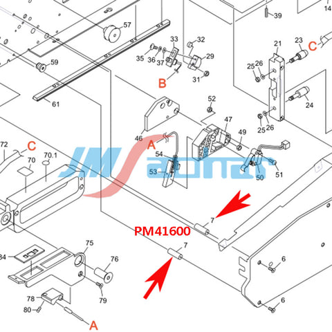 FUJI SMT NXT 12MM Feeder Part Cover Support Column PM41602 PM41600