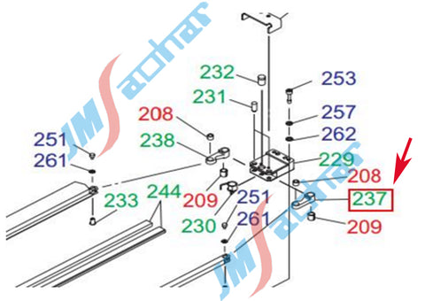 SMT HITACHI GXH Feeder Part LEVER 630 136 7965