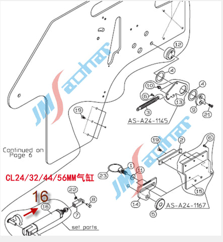 YAMAHA SMT Feeder Parts CL24/32/44/56MM Cylinder PBSA 16X30-7 K87-M2381-000