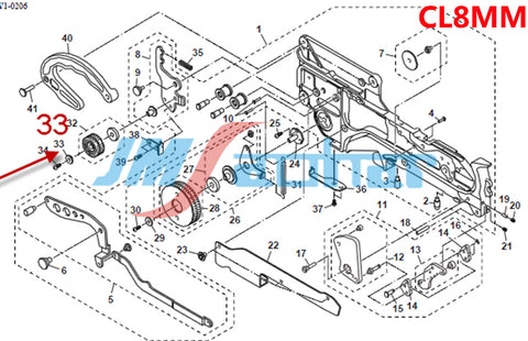 YAMAHA  SMT Feeder Parts YV100 CL8MM COLLAR KW1-M119R-00X