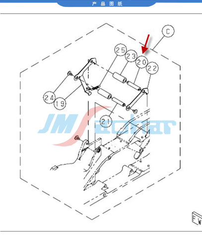 PANASONIC SMT NPM CM402 CM602 Feeder PIN,STEEL 24 32mm KXFA1LTAA00