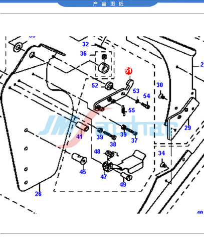 JUKI SMT FTF 12MM-72MM Feeder REEL SUPPORT HOOK E36097060A0A