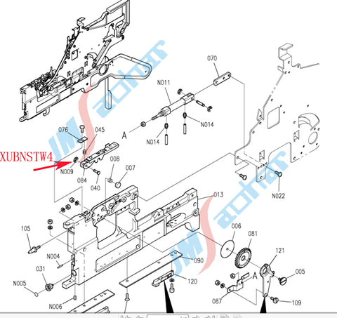 PANASONIC SMT BM Feeder Part 8MM  RETAINING RING XUBNSTW4