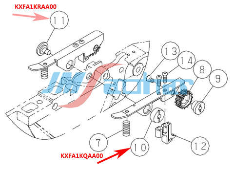 PANASONIC SMT NPM CM402 8mm Feeder PIN KXFA1KRAA00 N210146696AA