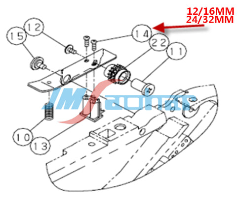 PANASONIC NPM CM402 CM602 8-32MM Feeder Screw N510002400AA