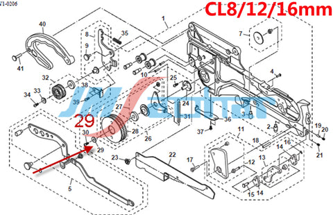 YAMAHA  SMT Feeder Parts YV100 CL8MM COLLAR KW1-M119R-00X