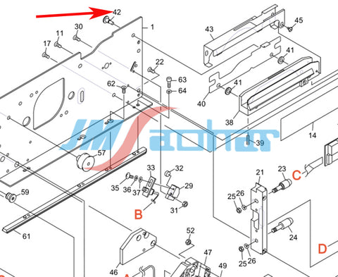 SMT FUJI NXT121624MM Feeder Part BOLT PM13241 PM13240