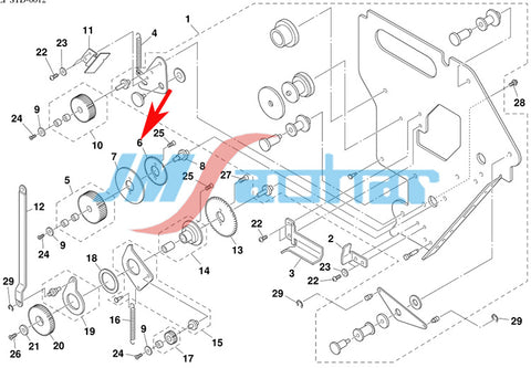 SMT YAMAHA YV100II FV12-24mm Feeder  K87-M2394-00X GEAR